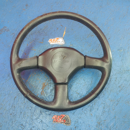 LHD, RHD Oem Black 3 Spoke Leather Steering Wheel  RX7 FC FC3S 86 - 91 Mazda S9B40/3