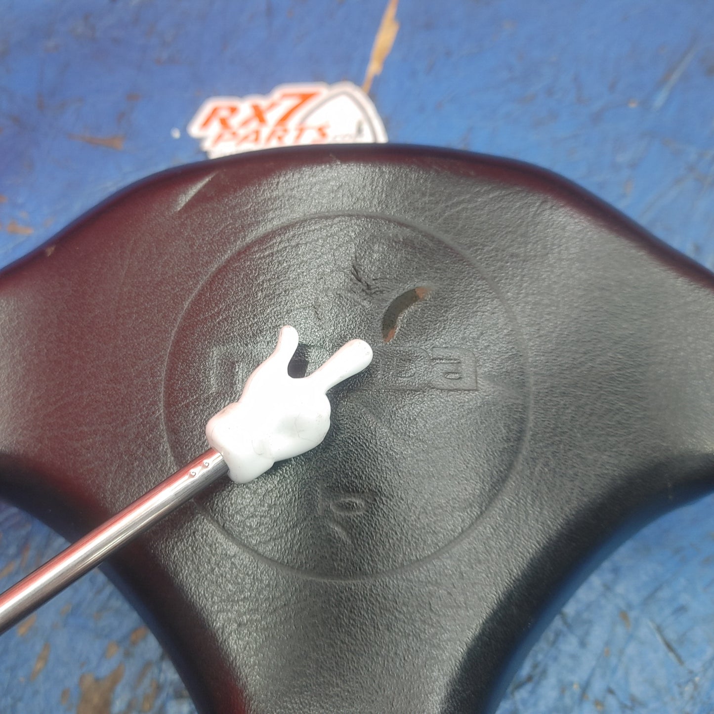 LHD, RHD Oem Black 3 Spoke Leather Steering Wheel  RX7 FC FC3S 86 - 91 Mazda S9B40/3