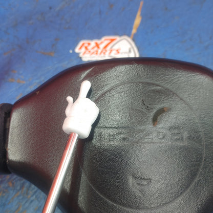 LHD, RHD Oem Black 3 Spoke Leather Steering Wheel  RX7 FC FC3S 86 - 91 Mazda S9B40/3