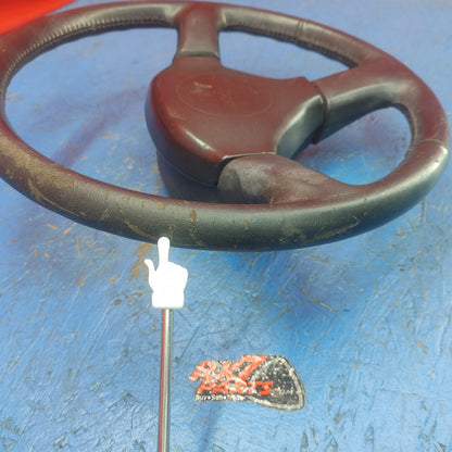 LHD, RHD Oem Black 3 Spoke Leather Steering Wheel  RX7 FC FC3S 86 - 91 Mazda S9B40/3