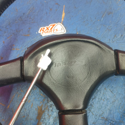 LHD, RHD Oem Black 3 Spoke Leather Steering Wheel  RX7 FC FC3S 86 - 91 Mazda S9B40/4