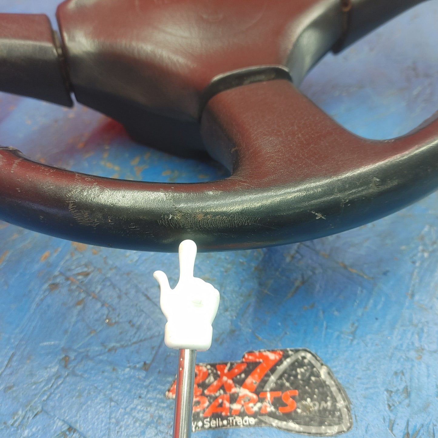 LHD, RHD Oem Black 3 Spoke Leather Steering Wheel  RX7 FC FC3S 86 - 91 Mazda S9B40/4