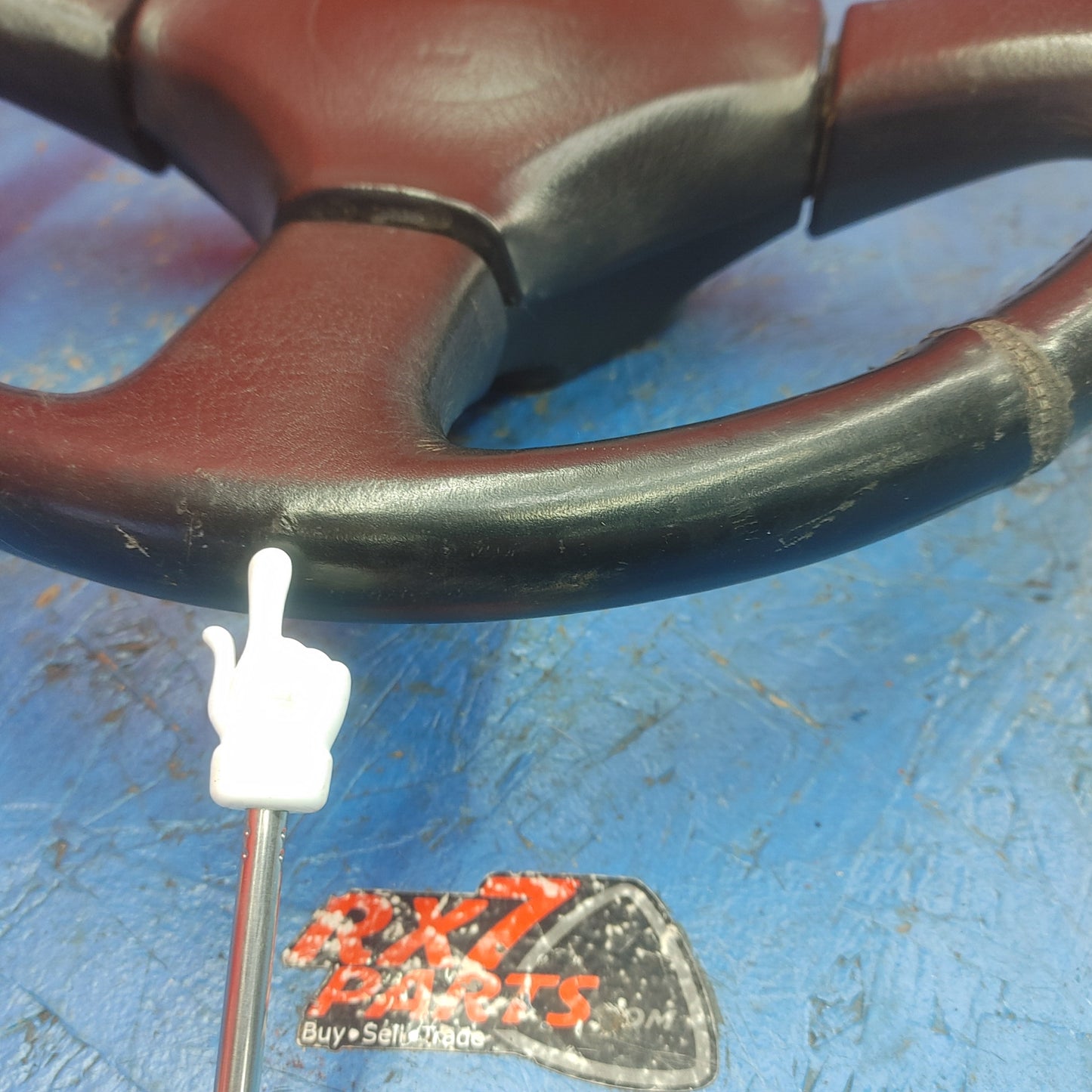 LHD, RHD Oem Black 3 Spoke Leather Steering Wheel  RX7 FC FC3S 86 - 91 Mazda S9B40/4