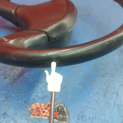 LHD, RHD Oem Black 3 Spoke Leather Steering Wheel  RX7 FC FC3S 86 - 91 Mazda S9B40/4