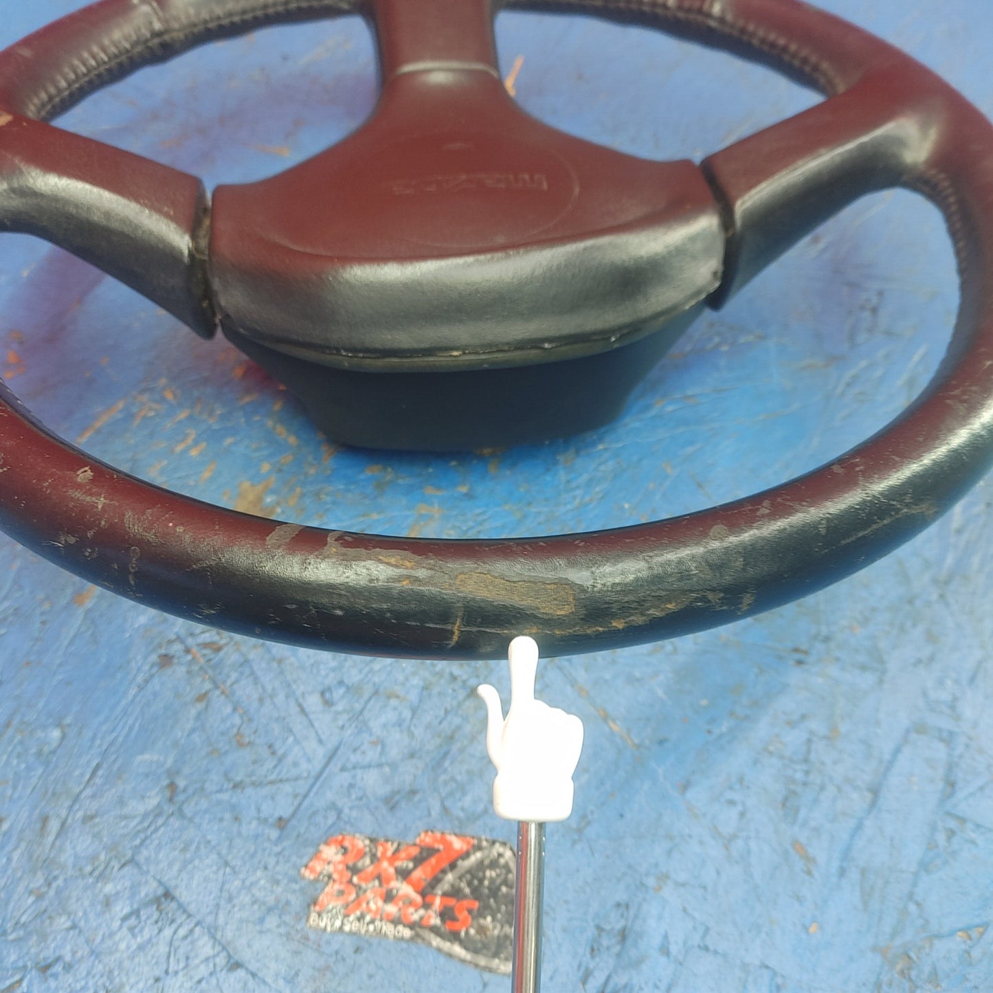 LHD, RHD Oem Black 3 Spoke Leather Steering Wheel  RX7 FC FC3S 86 - 91 Mazda S9B40/4