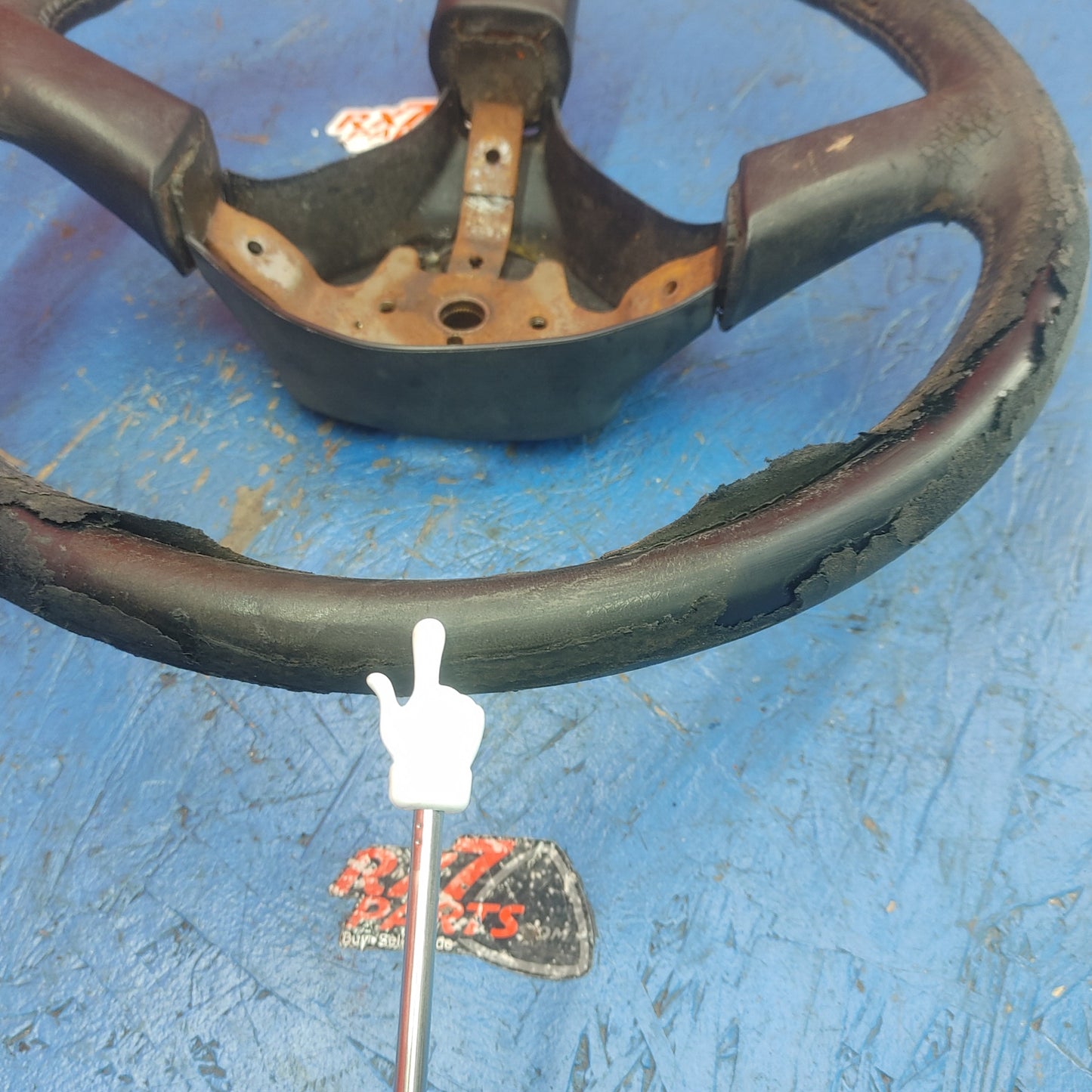 LHD, RHD Oem Black 3 Spoke Leather Steering Wheel  RX7 FC FC3S 86 - 91 Mazda S9B41/1