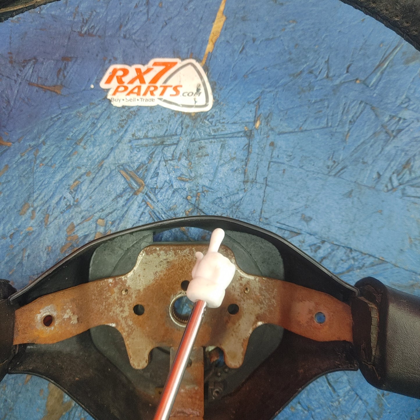 LHD, RHD Oem Black 3 Spoke Leather Steering Wheel  RX7 FC FC3S 86 - 91 Mazda S9B41/1