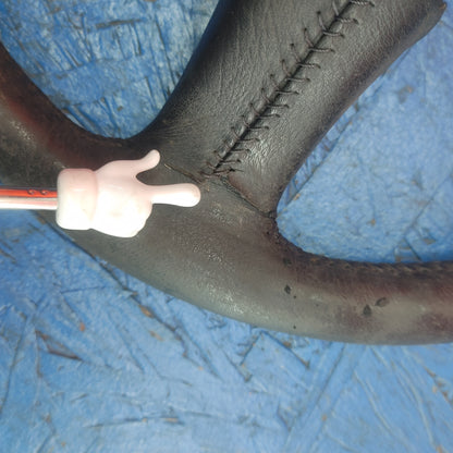 LHD, RHD Oem Black 3 Spoke Leather Steering Wheel  RX7 FC FC3S 86 - 91 Mazda S9B41/1