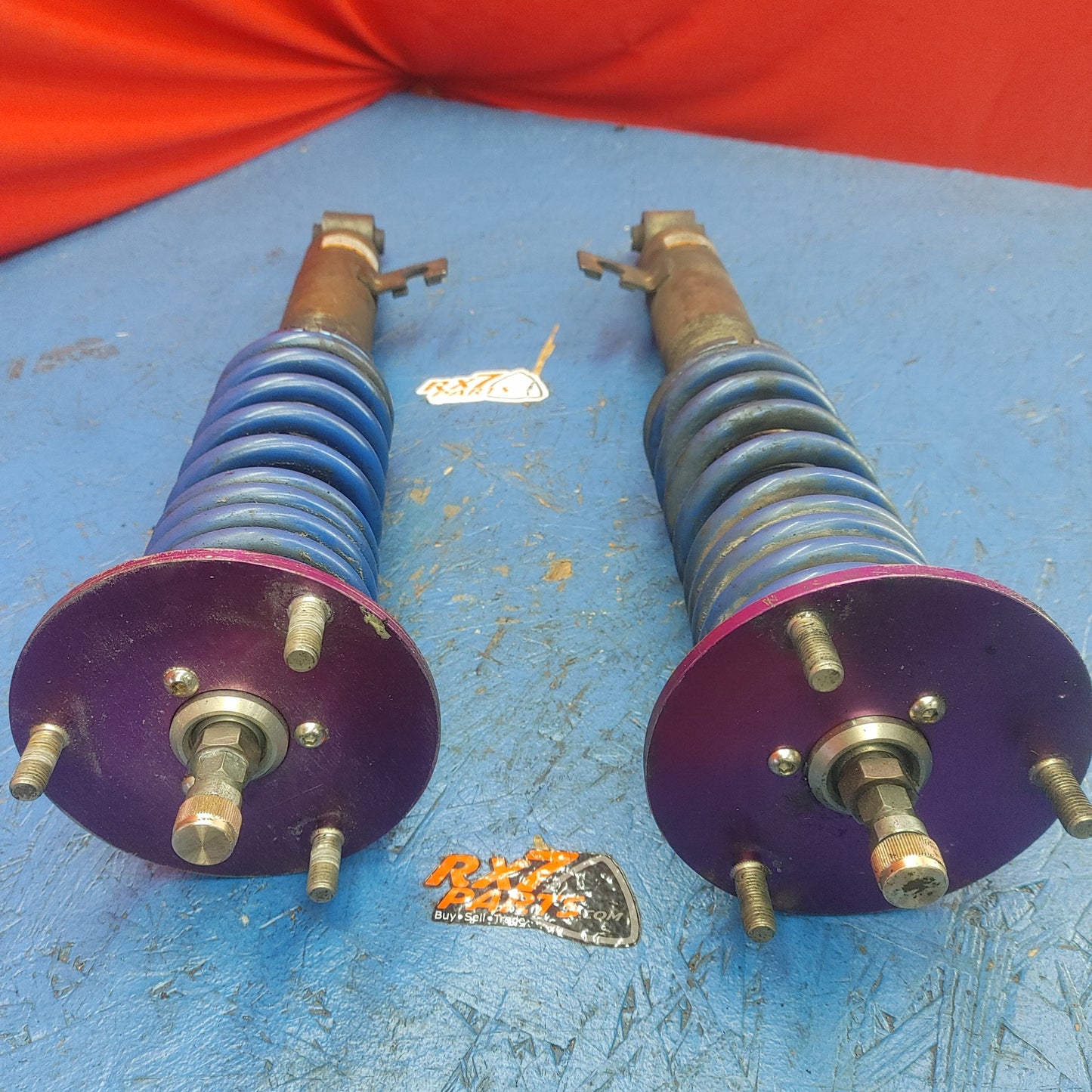 LHD, RHD Ohlins Front Coilover Pair With Hks Top Hats S4B0/325 RX7 FD FD3S 93 - 02 Mazda - RX7Parts
