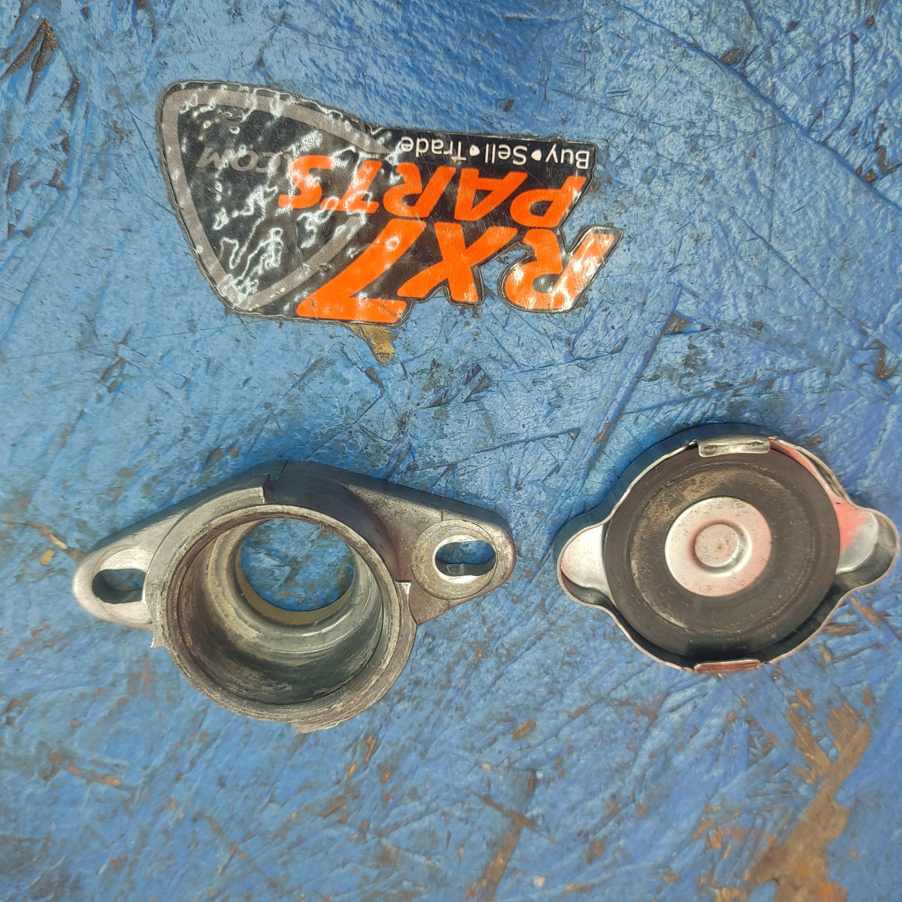 LHD, RHD Thermostat Housing Cap And Aluminum Base S4B44/6 RX7 FD FD3S 93 - 02 Mazda N3C115175 - RX7Parts