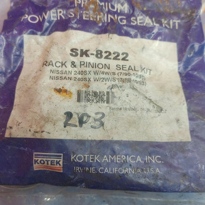 LHD Kotek Power Steering Rack And Pinion Seal Kit S4B46/11 240SX S13 89 - 93 Nissan SK8222 - RX7Parts