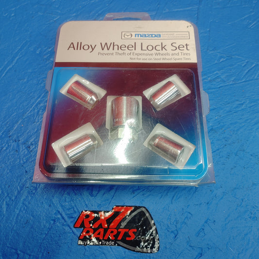 LHD, RHD Genuine Mazda Alloy Wheel Lock Set SH1B9/5     000088120DBP - RX7Parts