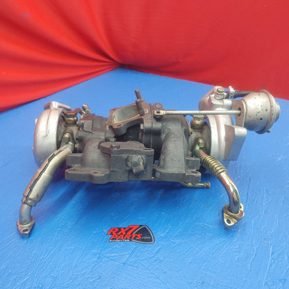 LHD, RHD Pettit Racing Rebuilt Twin Turbos  SH1B11/1 RX7 FD FD3S 93 - 02 Mazda - RX7Parts