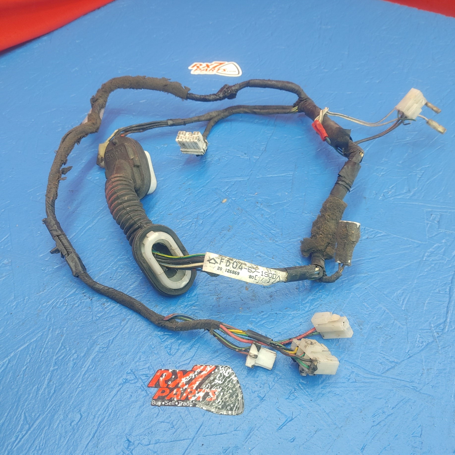 LHD, RHD Left Door Wiring Harness SH1B11/5 RX7 FD FD3S 93 - 02 Mazda FD0467190D - RX7Parts