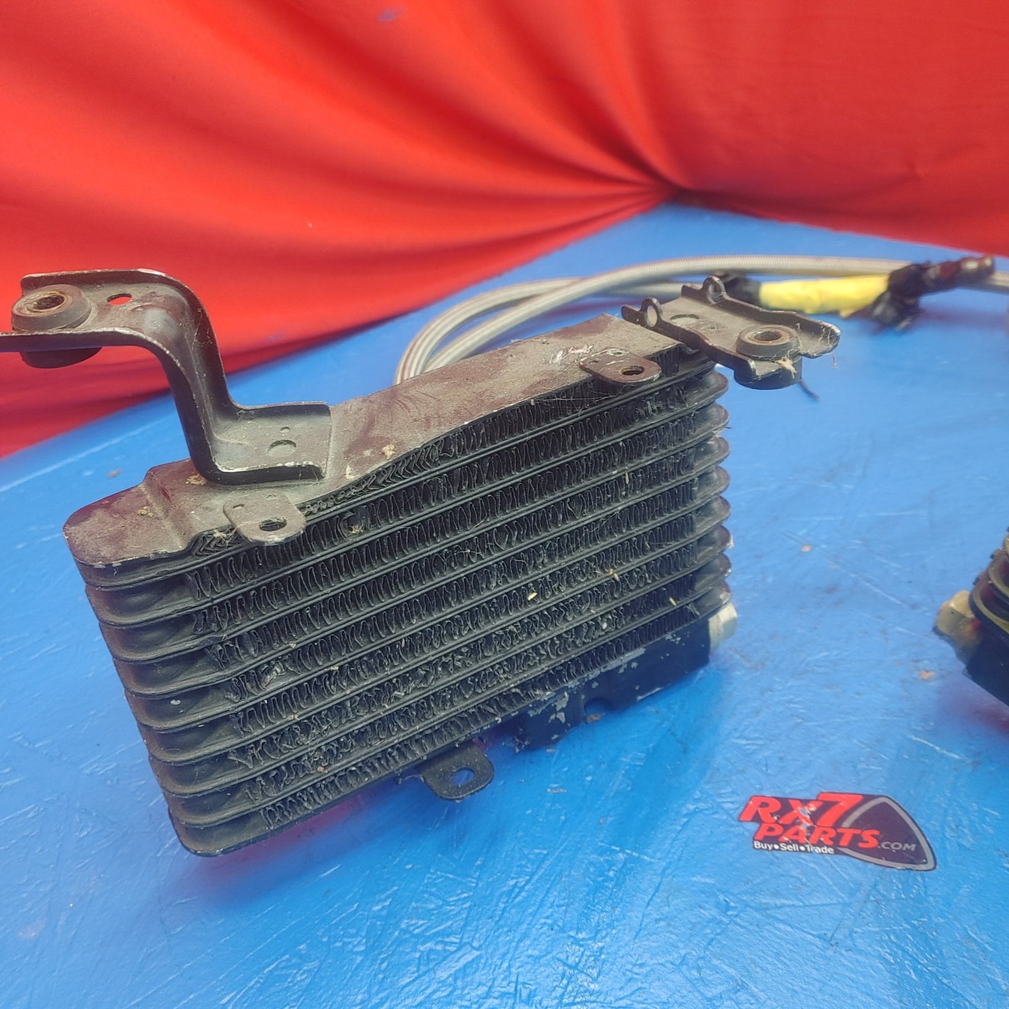 LHD, RHD Dual Oil Coolers With Braided Oil Lines  RX7 FD FD3S 93 - 02 Mazda SH2B1/5 - RX7Parts