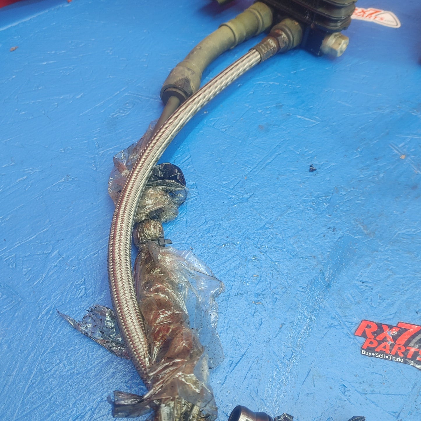 LHD, RHD Dual Oil Coolers With Braided Oil Lines  RX7 FD FD3S 93 - 02 Mazda SH2B1/5 - RX7Parts