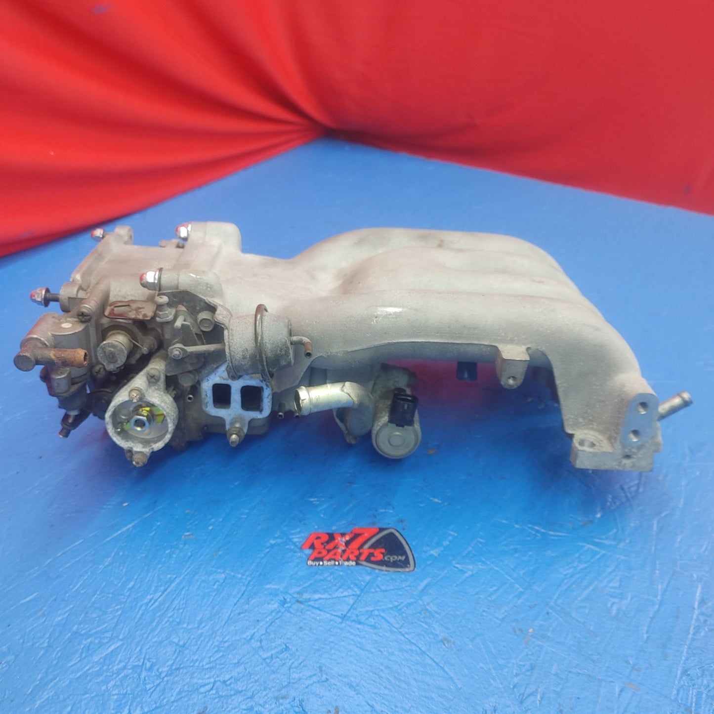 LHD, RHD Upper Intake Manifold With Double Throttle Cable Wheel  RX7 FD FD3S 93 - 02 Mazda SH2B5/16 - RX7Parts