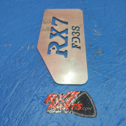 LHD, RHD Custom Aluminum Rx7 Engine Bay Decoration Plate  RX7 FD FD3S 93 - 02 Mazda SH3B7/14 - RX7Parts