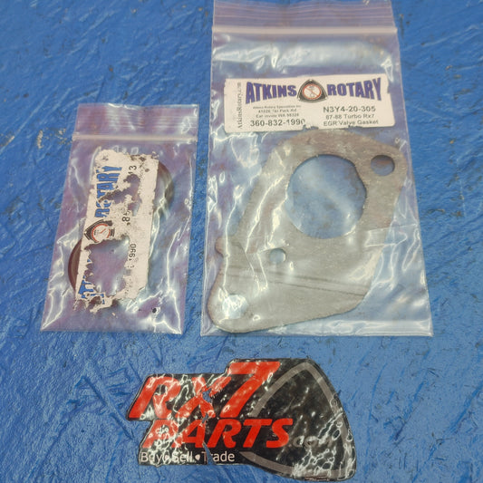 LHD, RHD 1987 Thru 1988 Series 4 S4 Turbo 2 Egr Valve Gasket And Intake Manifold O Ring Gaskets  N3Y4 20 305 RX7 FC FC3S T2 Turbo 2 TII 86 - 91 Mazda SH3B9/18