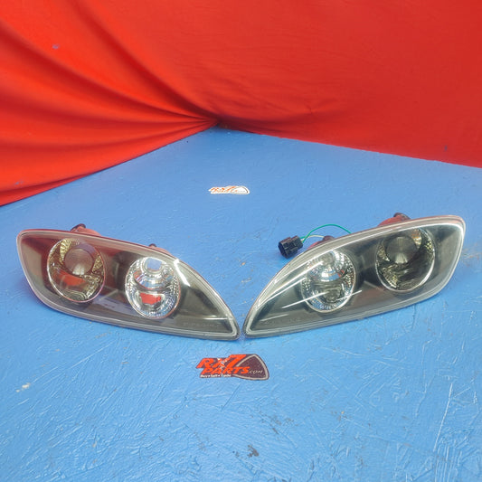 LHD, RHD Non Oem 99 Spec Black Housings Turn Signals Pair  RX7 FD FD3S 93 - 02 Mazda SH3B9/26