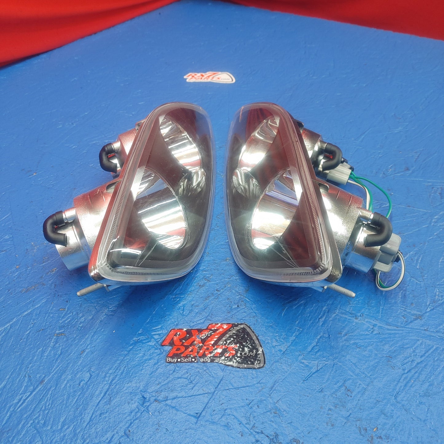 LHD, RHD Non Oem 99 Spec Black Housings Turn Signals Pair  RX7 FD FD3S 93 - 02 Mazda SH3B9/26