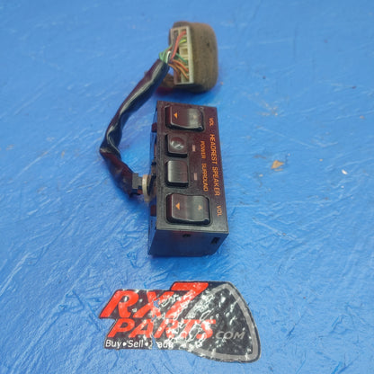 LHD, RHD Convertible Center Console Headrest Speaker Control Switch   RX7 RX-7 FC S4 FC3S 86 - 88 FC FC3S 13B SH3B18/28
