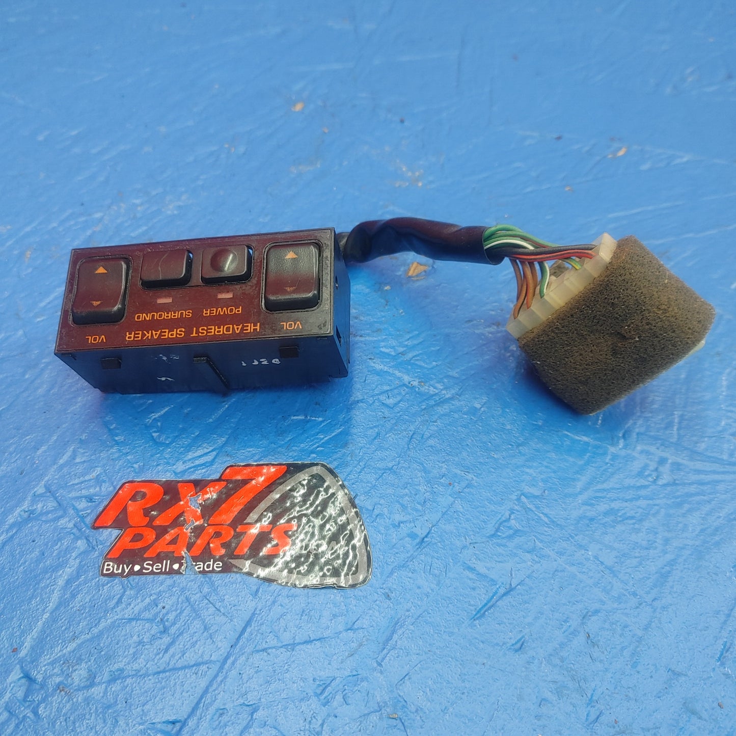 LHD, RHD Convertible Center Console Headrest Speaker Control Switch   RX7 RX-7 FC S4 FC3S 86 - 88 FC FC3S 13B SH3B18/28