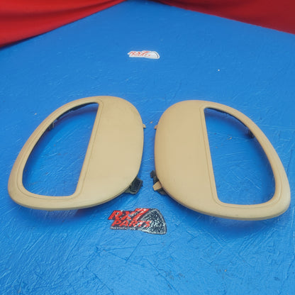 LHD, RHD Rear Pocket Cover Tan Bin Speaker Set Pair  RX7 FD FD3S 93 - 02 Mazda SH3B20/1