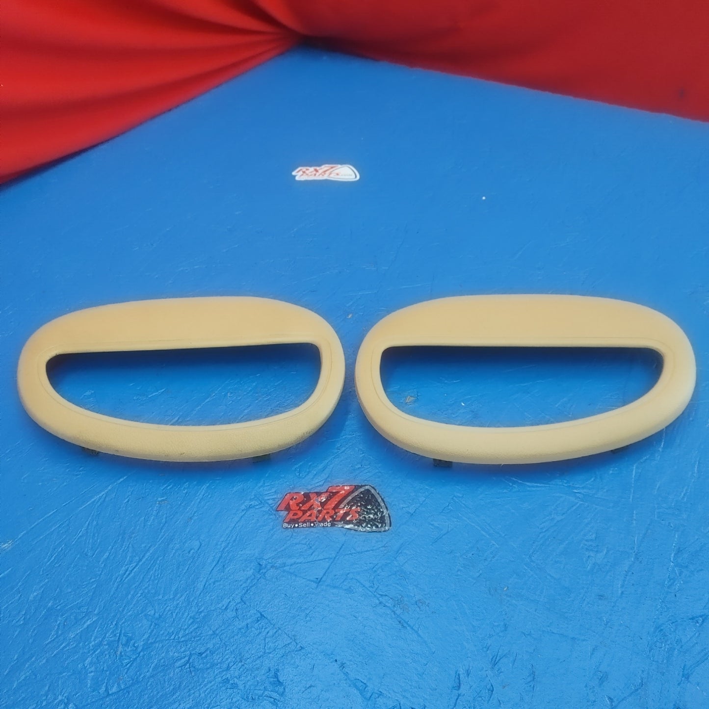 LHD, RHD Rear Pocket Cover Tan Bin Speaker Set Pair  RX7 FD FD3S 93 - 02 Mazda SH3B20/1
