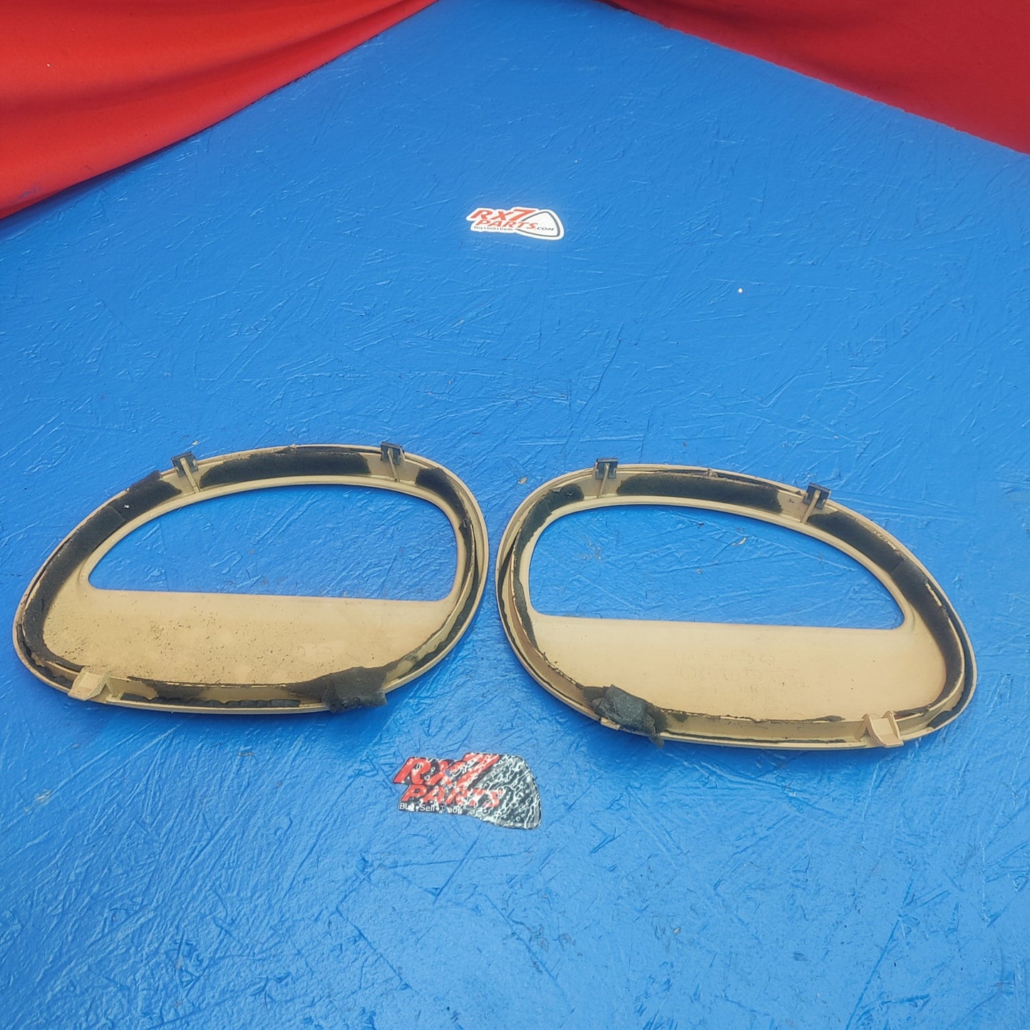 LHD, RHD Rear Pocket Cover Tan Bin Speaker Set Pair  RX7 FD FD3S 93 - 02 Mazda SH3B20/1