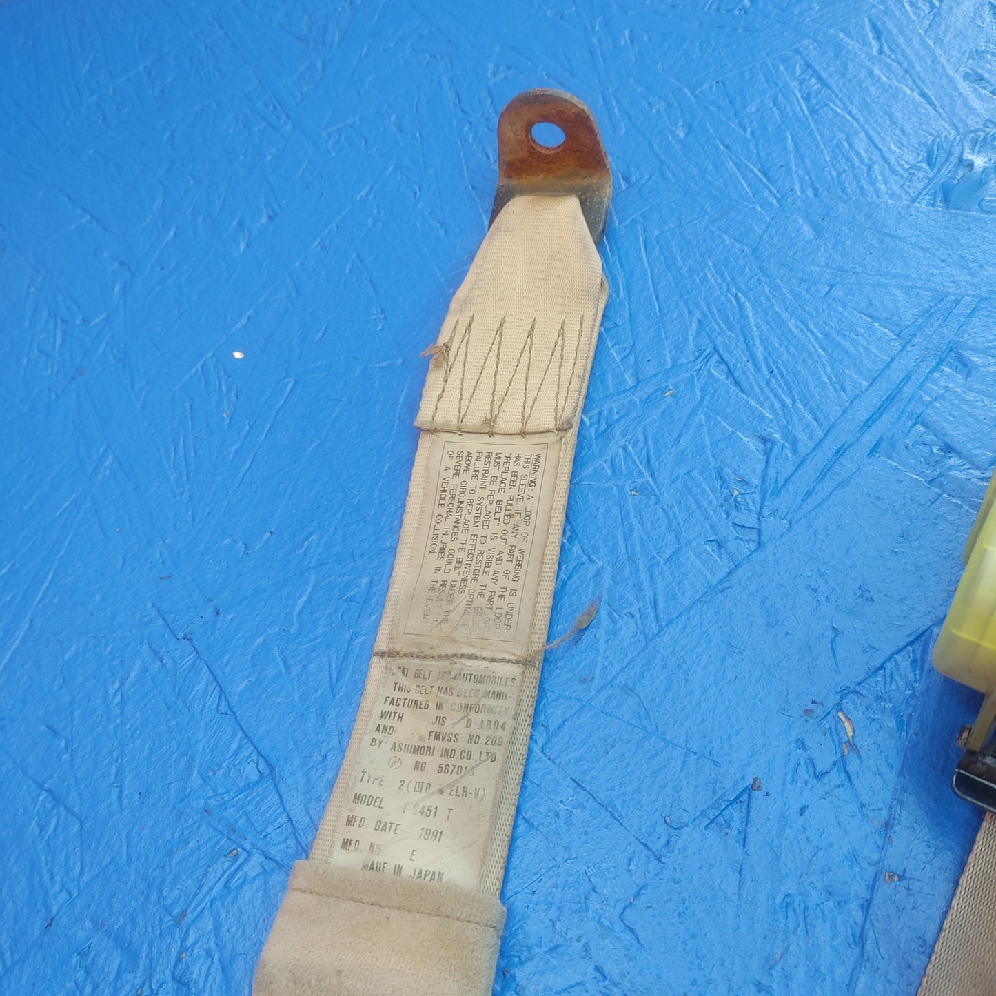 LHD Left Hand Lh Tan Seat Belt   RX7 FD FD3S 93 - 95 Mazda SH3B20/7