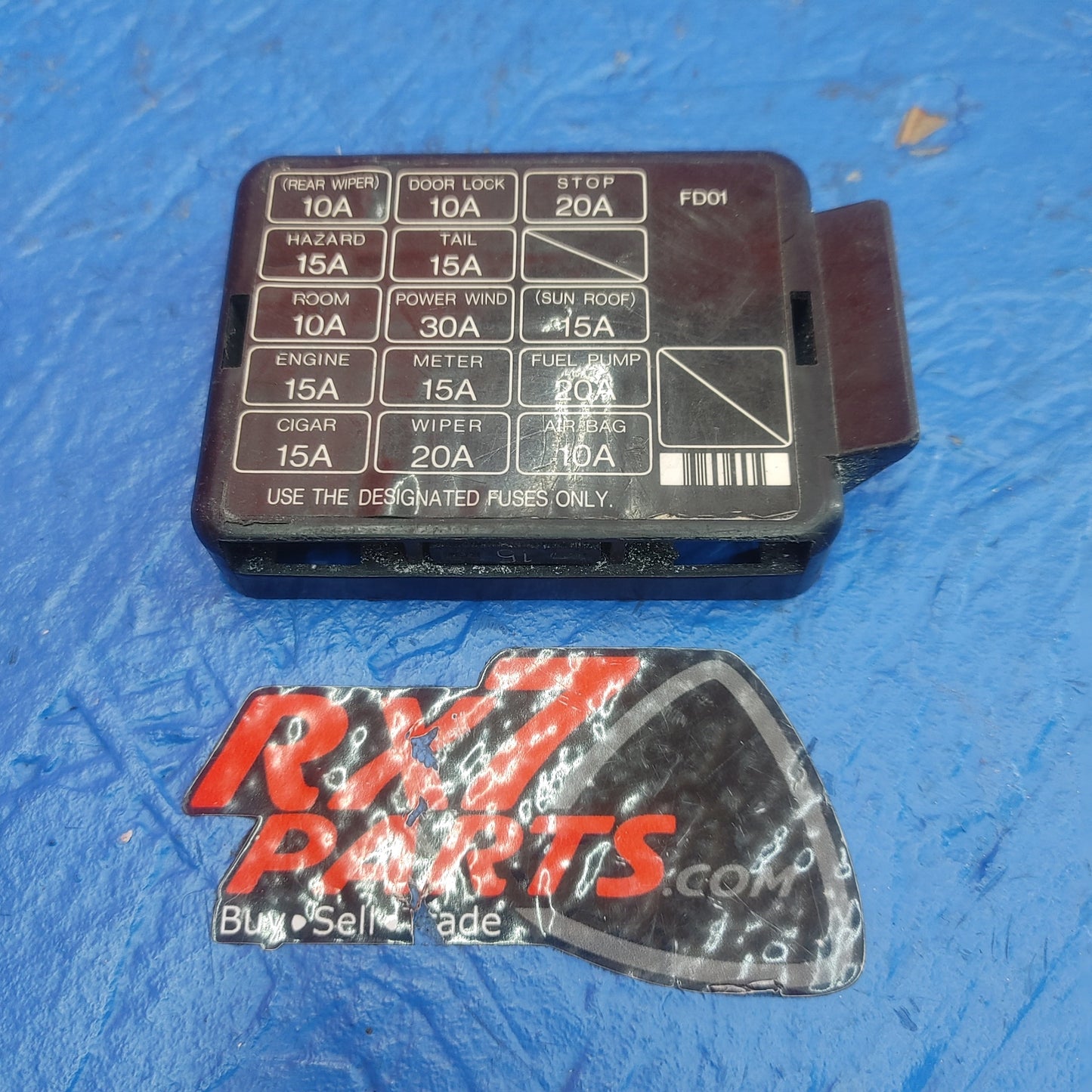 LHD, RHD Interior Fuse Box Lid Cover  RX7 RX-7 FD FD3S 13B-REW 92 - 02 FD FD3S 13B-REW SH3B20/23