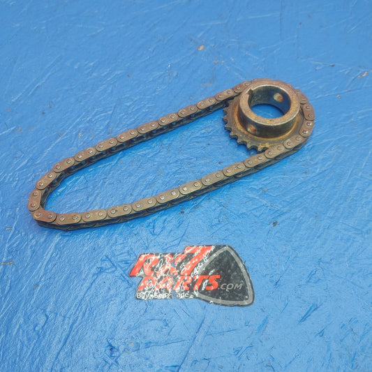 LHD, RHD 12A Only Oil Pump Drive Gear Sprocket And Chain  RX7 RX-7 SA SA22C FB FB3S 79 - 85 SA SA22C FB FB3S 12A SH4B6/29
