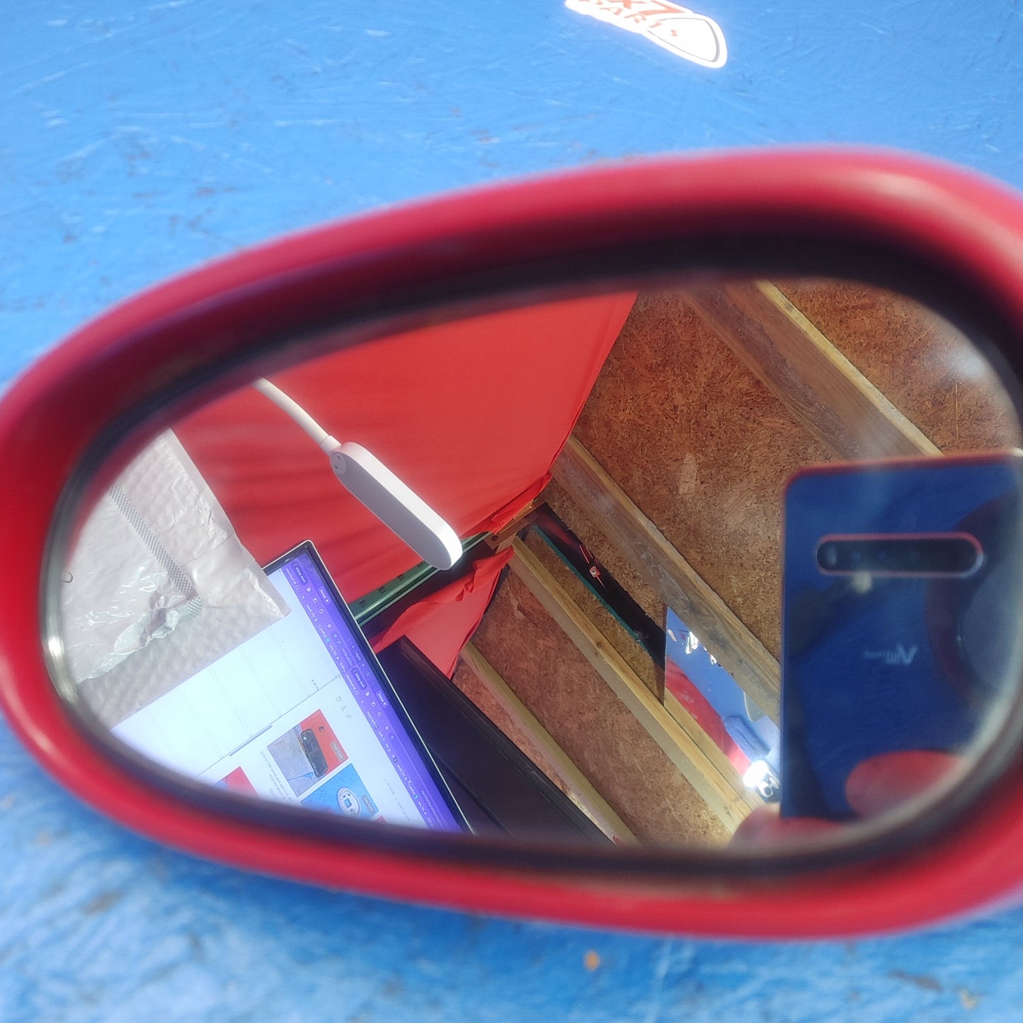 LHD, RHD Left Hand Lh Driver Side Mirror Red With No Base  RX7 RX-7 FD FD3S 13B-REW 92 - 02 FD FD3S 13B-REW SH4B15/2 - RX7Parts