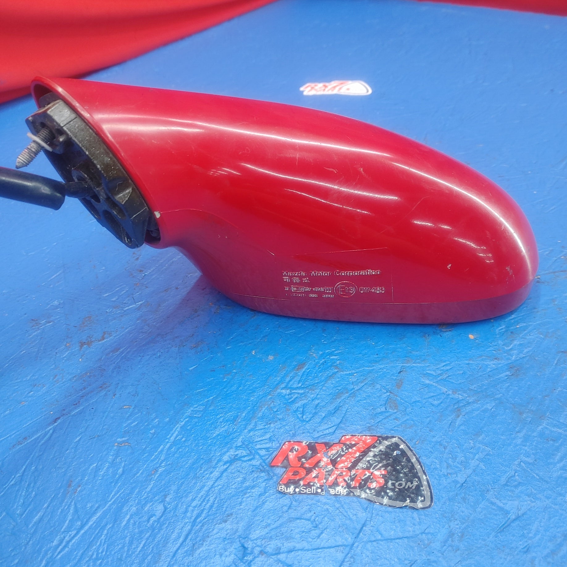 LHD, RHD Left Hand Lh Driver Side Mirror Red With No Base  RX7 RX-7 FD FD3S 13B-REW 92 - 02 FD FD3S 13B-REW SH4B15/2 - RX7Parts