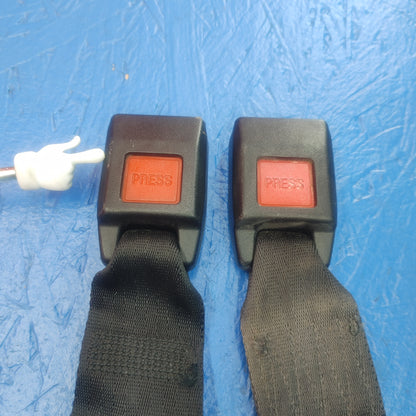 LHD, RHD Black Rear Seat Belt Set Left And Right With Buckles And Receivers  RX7 RX-7 FD FD3S 13B-REW 92 - 02 FD FD3S 13B-REW SH5B2/3