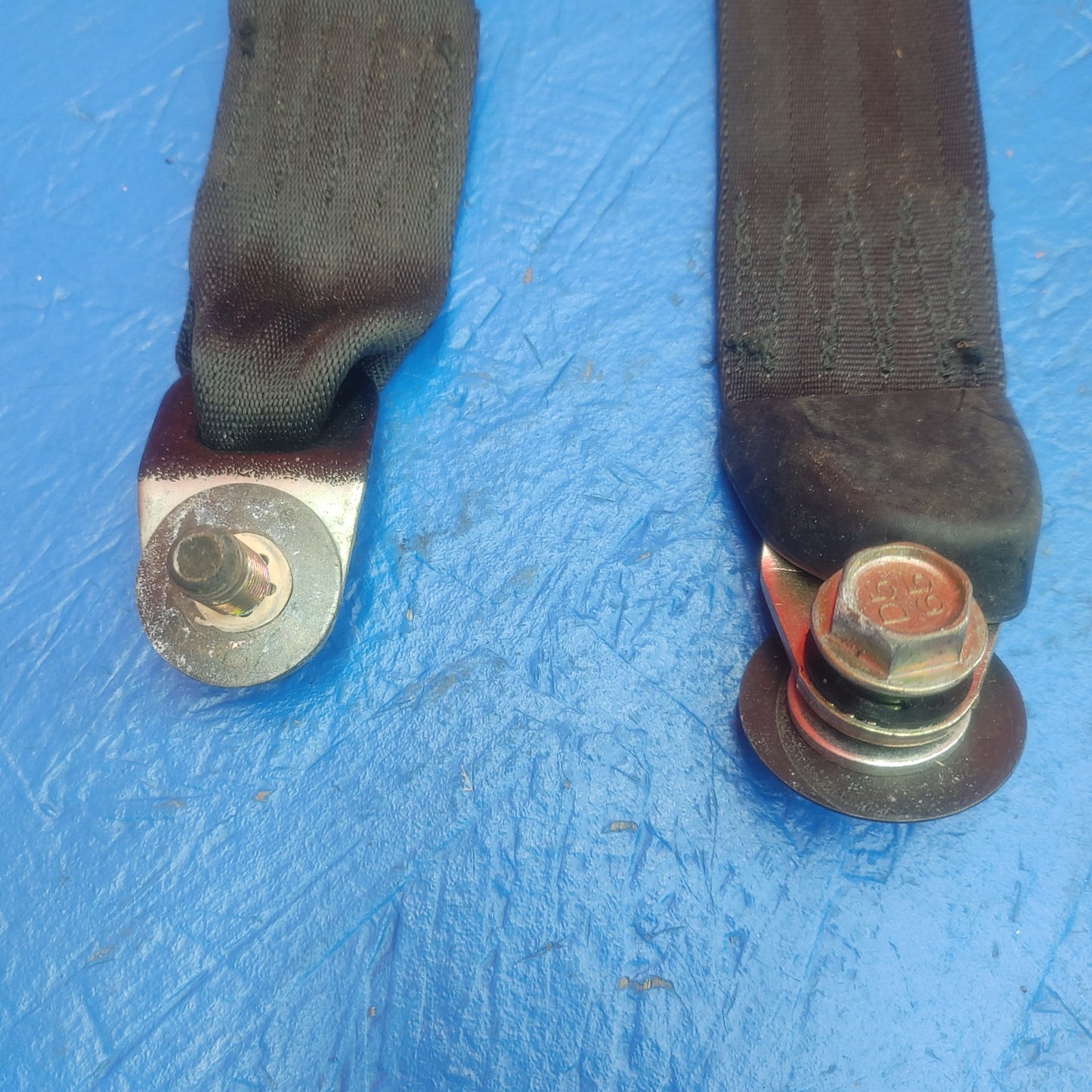 LHD, RHD Black Rear Seat Belt Set Left And Right With Buckles And Receivers  RX7 RX-7 FD FD3S 13B-REW 92 - 02 FD FD3S 13B-REW SH5B2/4