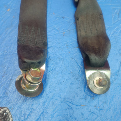 LHD, RHD Black Rear Seat Belt Set Left And Right With Buckles And Receivers  RX7 RX-7 FD FD3S 13B-REW 92 - 02 FD FD3S 13B-REW SH5B2/4