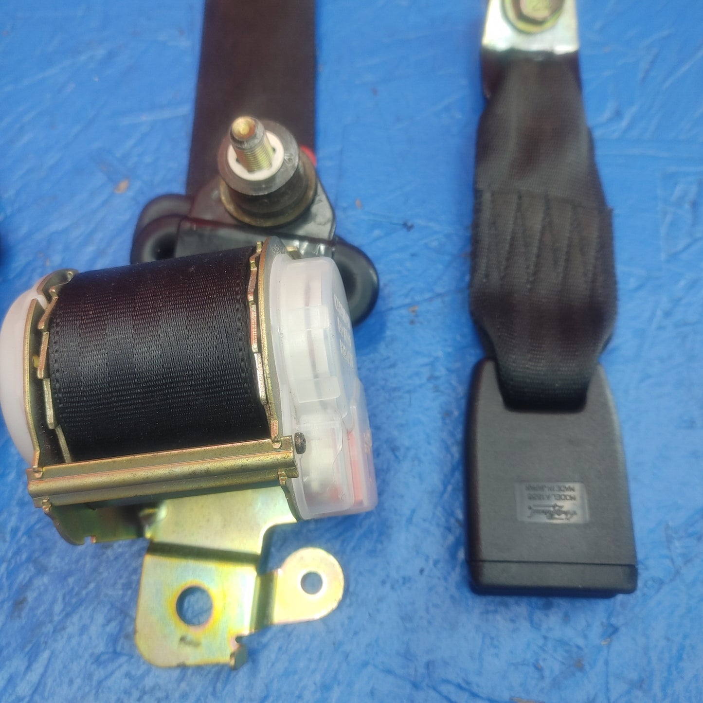 LHD, RHD Black Rear Seat Belt Set Left And Right With Buckles And Receivers  RX7 RX-7 FD FD3S 13B-REW 92 - 02 FD FD3S 13B-REW SH5B2/4