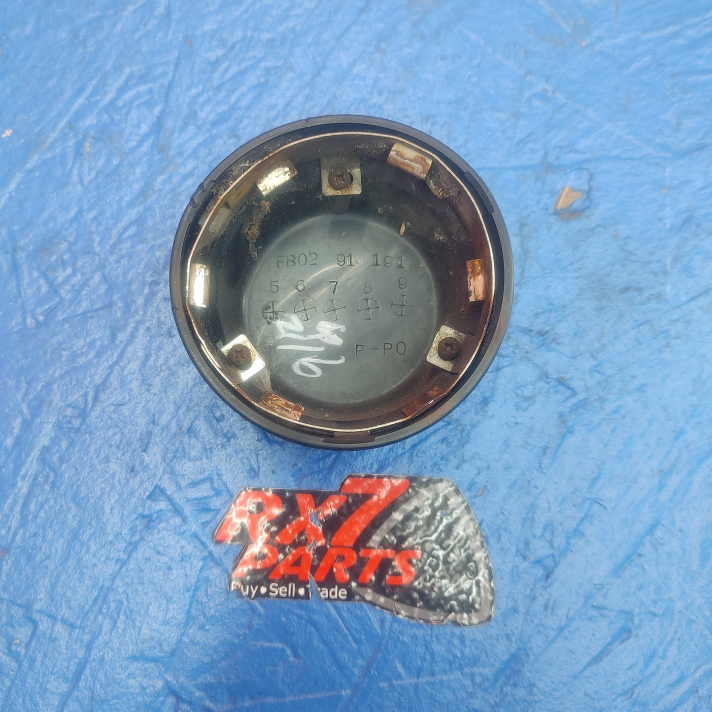 LHD, RHD Oem 15 Inch Steel Wheel Black Center Cap  FB02 91 191 RX7 RX-7 FC S4 FC3S 86 - 88 FC FC3S 13B SH5B3/12
