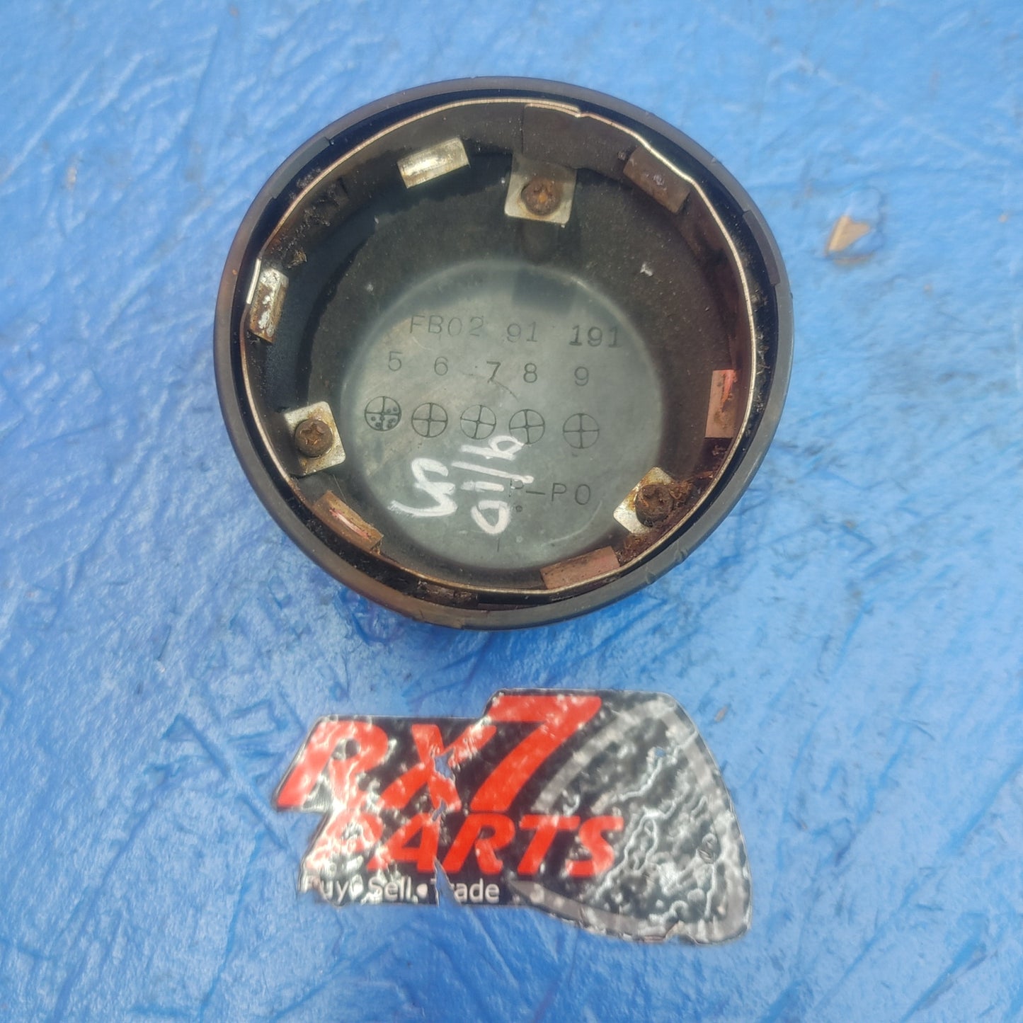 LHD, RHD Oem 15 Inch Steel Wheel Black Center Cap  FB02 91 191 RX7 RX-7 FC S4 FC3S 86 - 88 FC FC3S 13B SH5B3/13