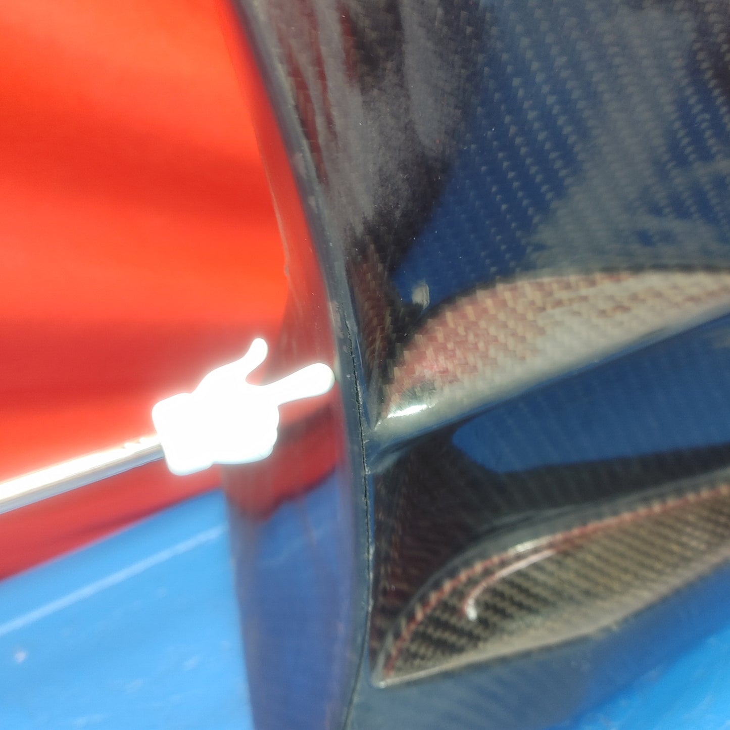 Authentic Leg Sports Carbon Fiber Rear Side Deflector  RX7 RX-7 FD FD3S 13B-REW 92 - 02 FD FD3S 13B-REW S4B0/457 - RX7Parts