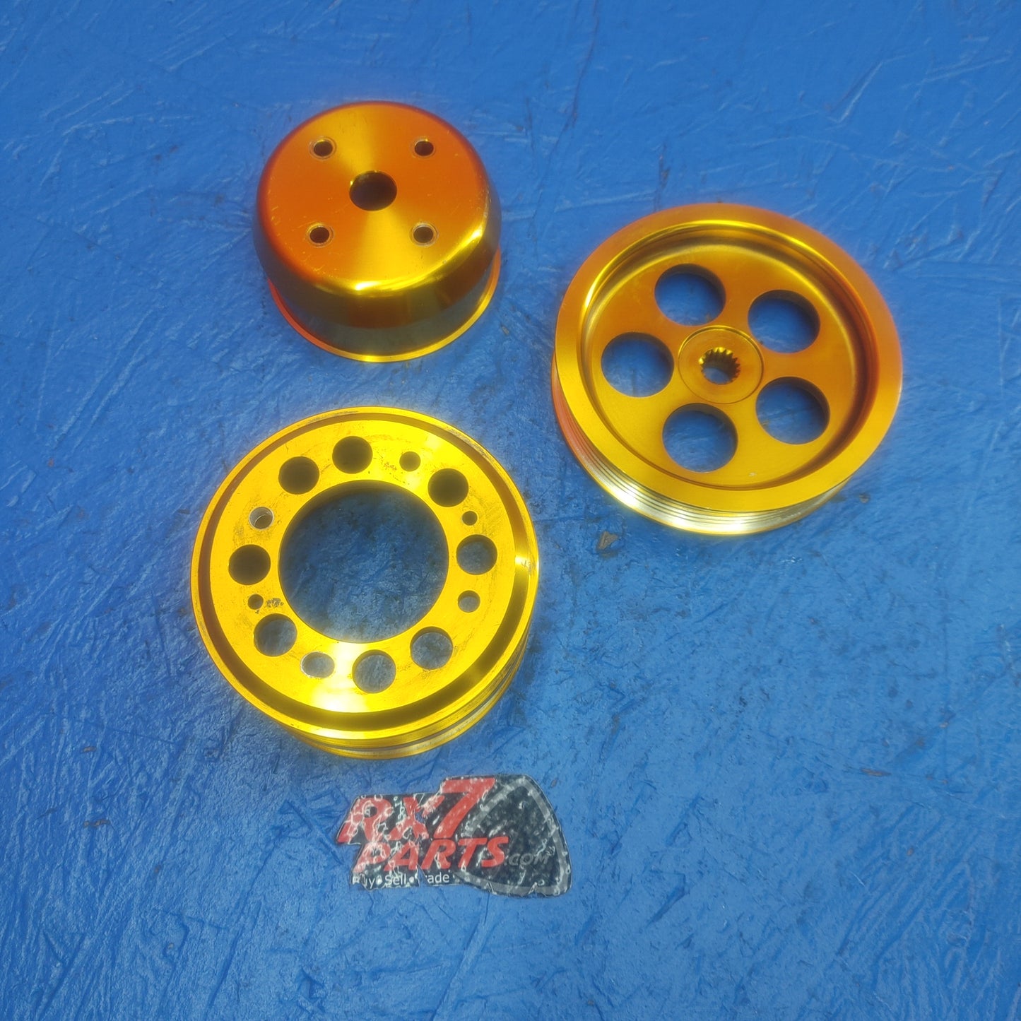 LHD, RHD Unbranded Aluminum Pulley Kit  RX7 RX-7 FD FD3S 13B-REW 92 - 02 FD FD3S 13B-REW SH5B13/4