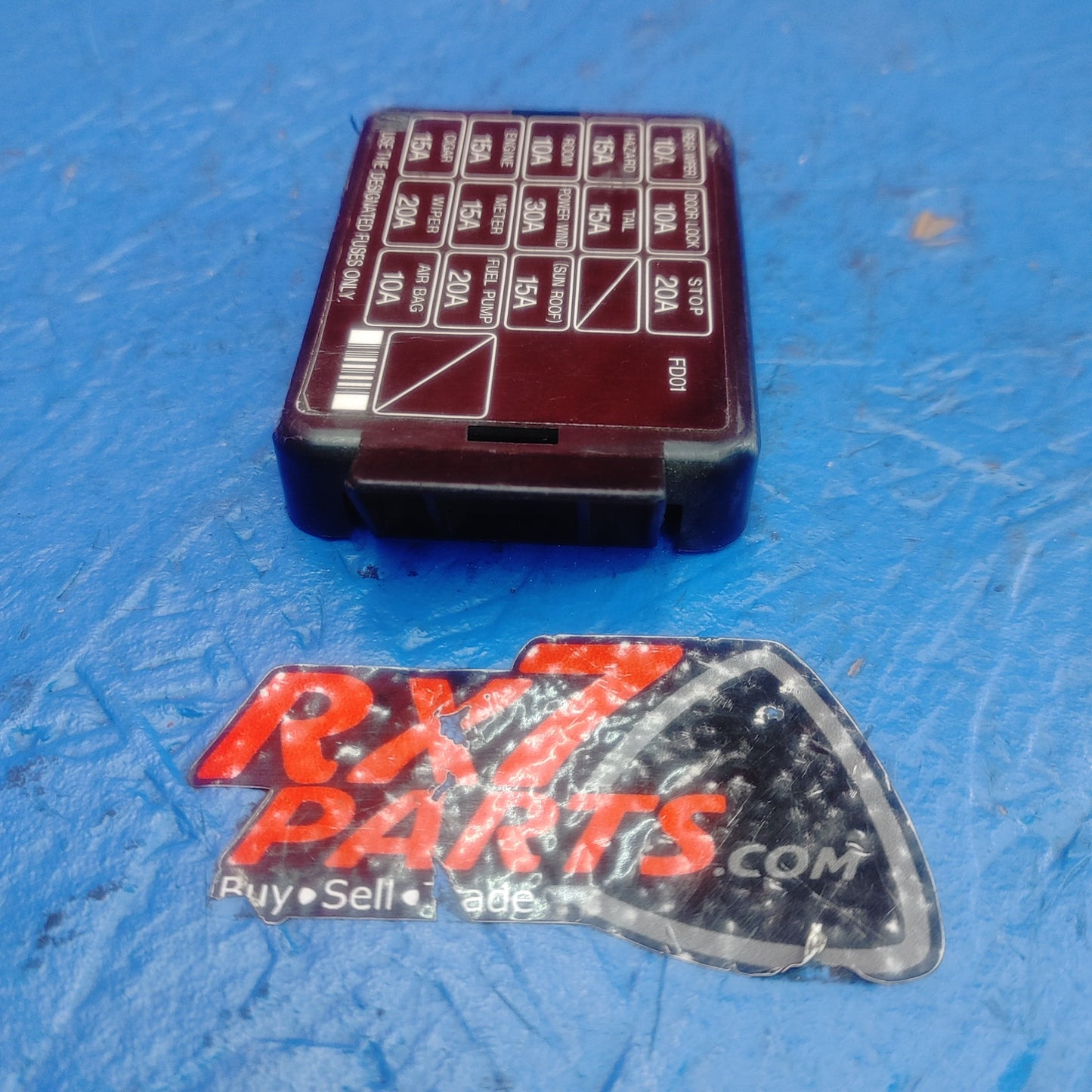 LHD, RHD Interior Fuse Box Lid Cover  RX7 RX-7 FD FD3S 13B-REW 92 - 02 FD FD3S 13B-REW SH5B17/14