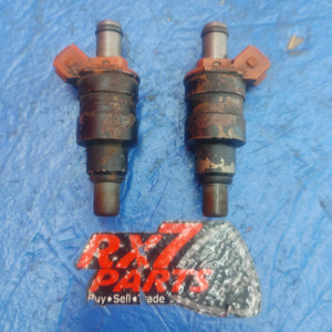 LHD, RHD Series 4 Non Turbo Genuine Oem Fuel Injector Pair  195500 1350 RX7 RX-7 FC S4 FC3S 86 - 88 FC FC3S 13B SH5B21/11
