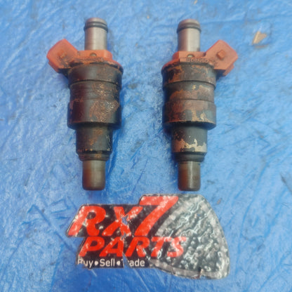 LHD, RHD Series 4 Non Turbo Genuine Oem Fuel Injector Pair  195500 1350 RX7 RX-7 FC S4 FC3S 86 - 88 FC FC3S 13B SH5B21/11