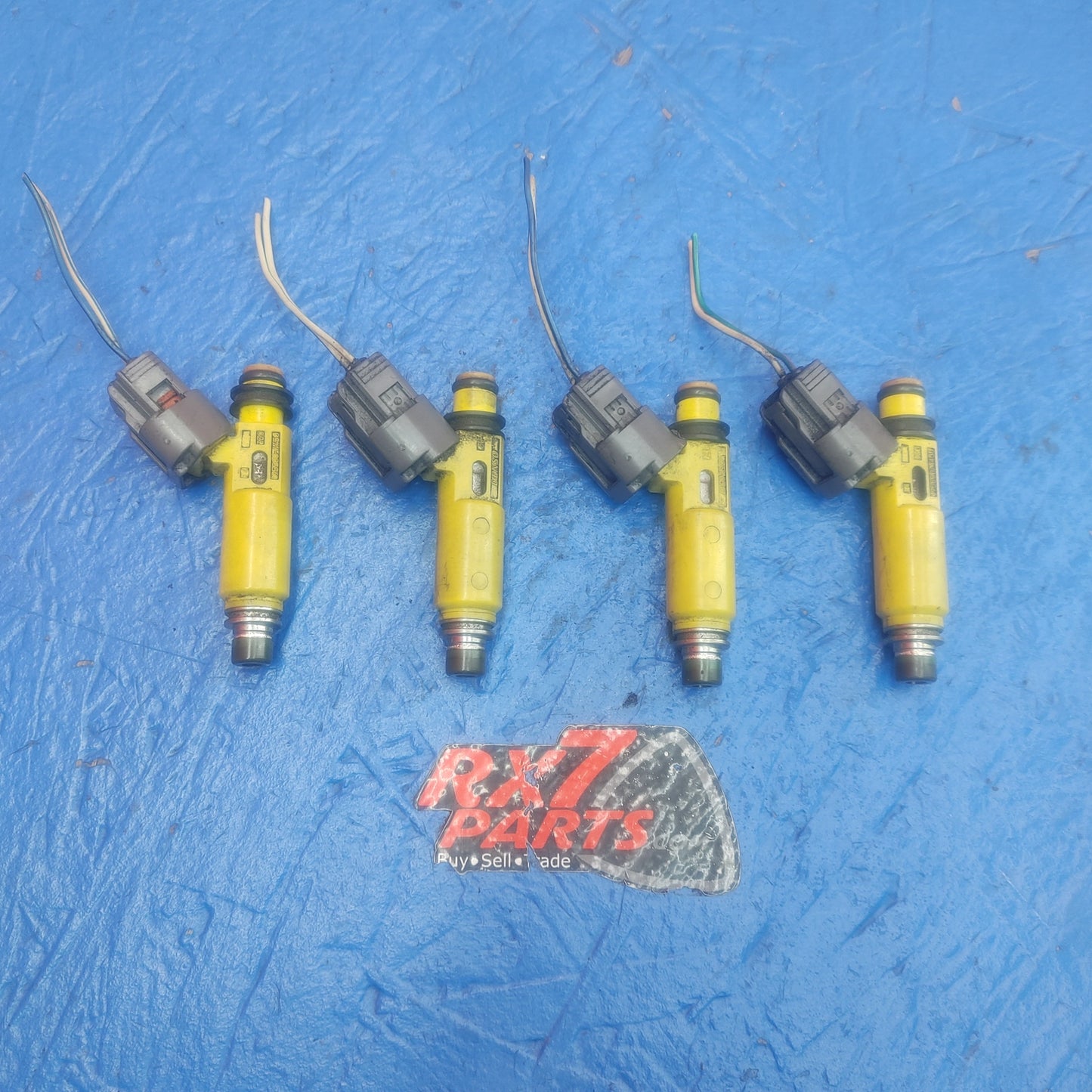 LHD, RHD 2004 Thru 2008 Mazda Rx8 Oem Yellow 450Cc Fuel Injectors  195500 4450   SH5B21/37