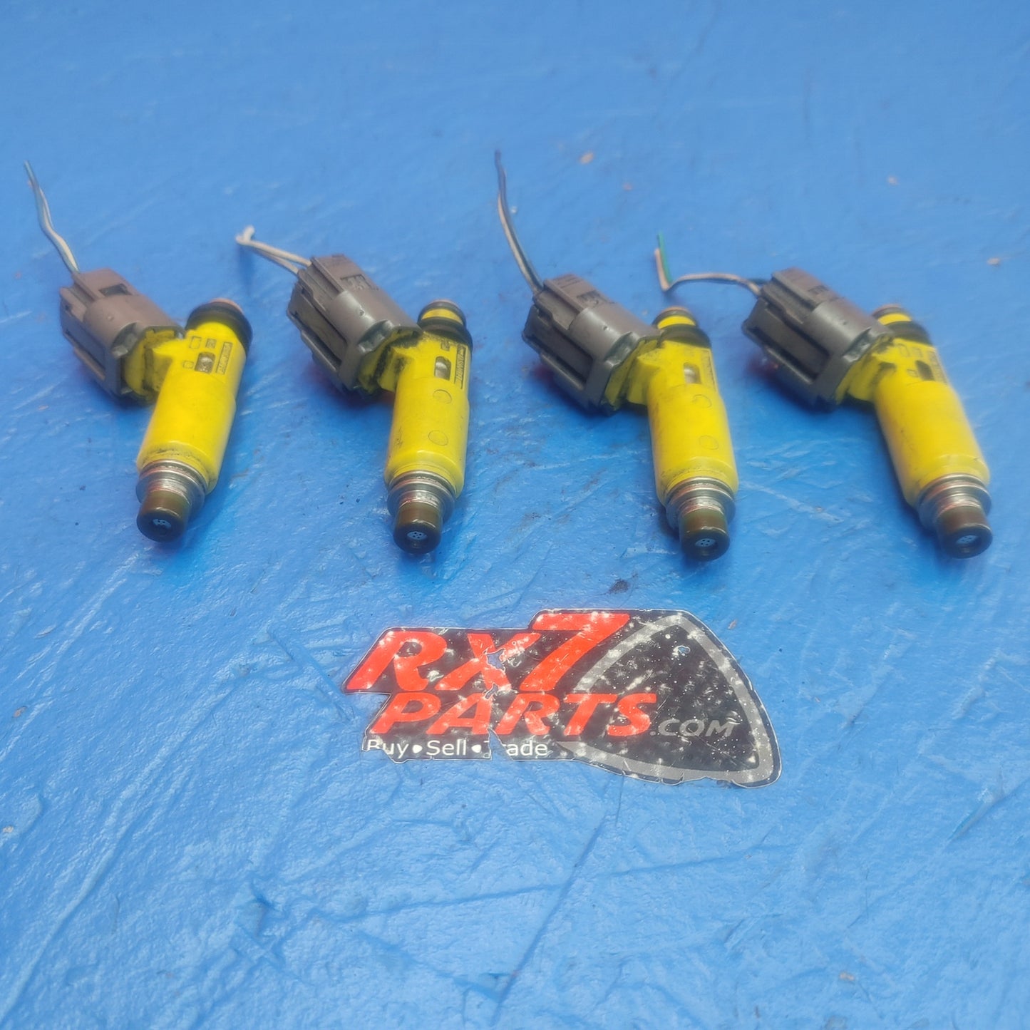 LHD, RHD 2004 Thru 2008 Mazda Rx8 Oem Yellow 450Cc Fuel Injectors  195500 4450   SH5B21/37