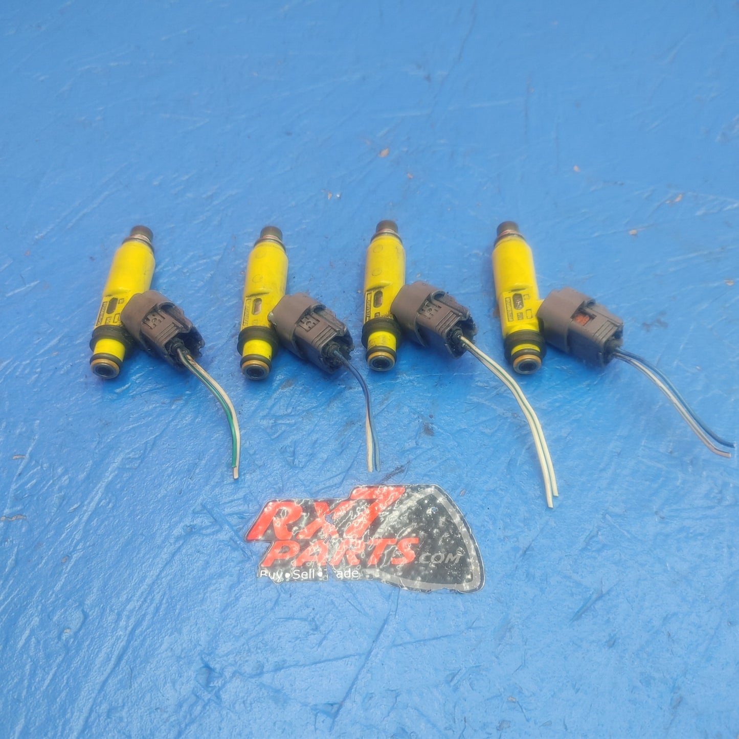 LHD, RHD 2004 Thru 2008 Mazda Rx8 Oem Yellow 450Cc Fuel Injectors  195500 4450   SH5B21/37