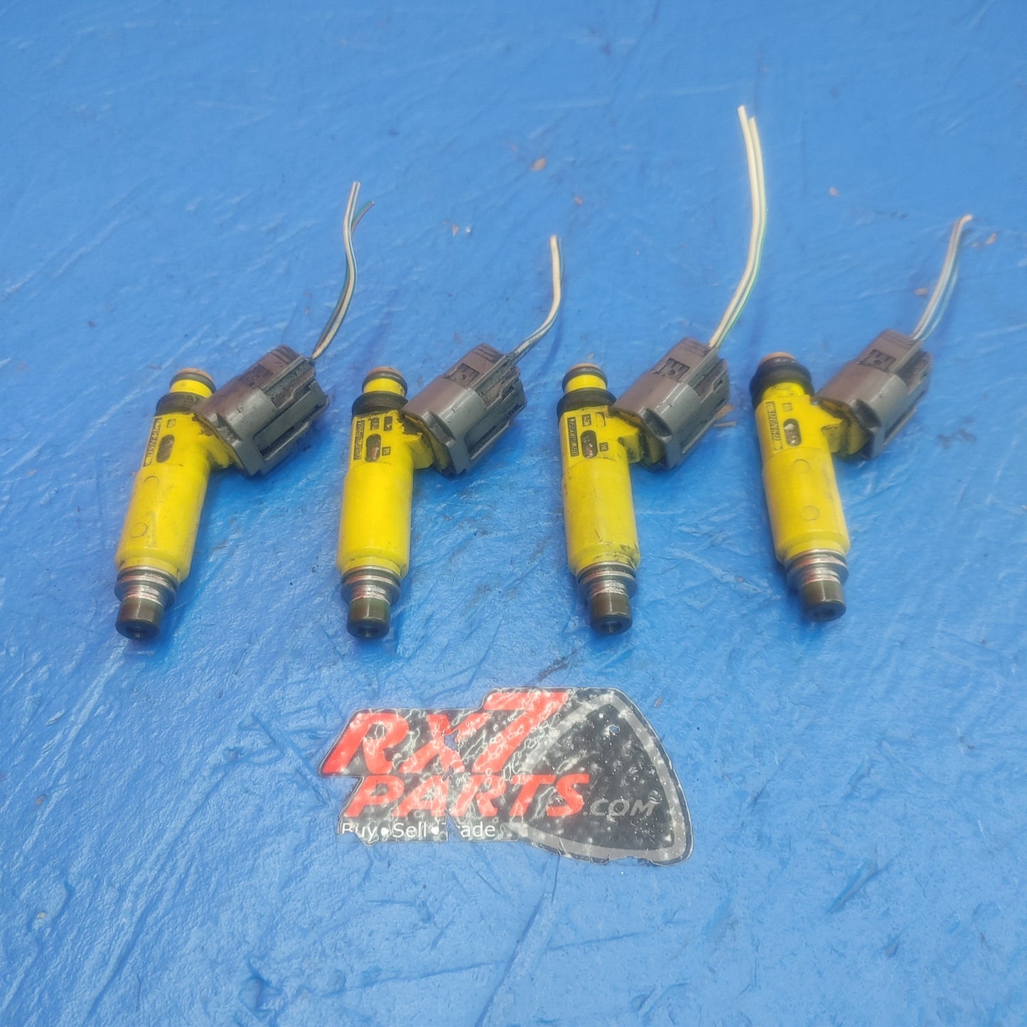 LHD, RHD 2004 Thru 2008 Mazda Rx8 Oem Yellow 450Cc Fuel Injectors  195500 4450   SH5B21/37